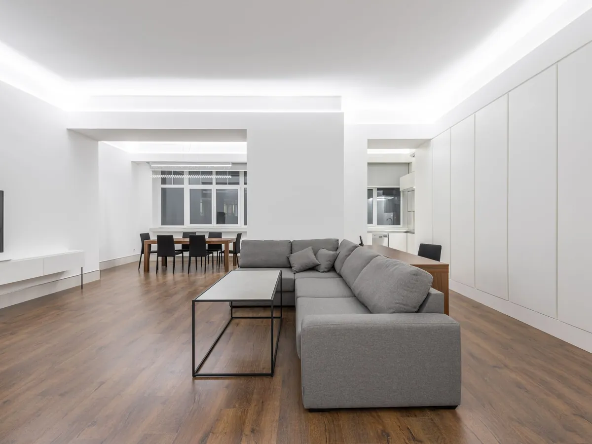 Bright finished interior after building work